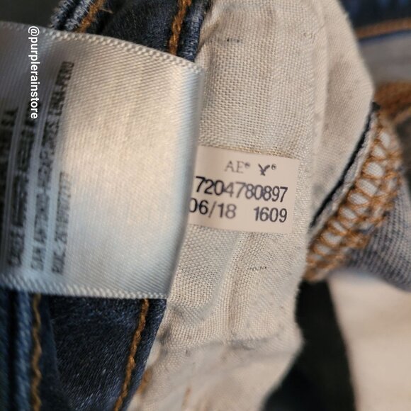 American Eagle Jeans 2 S Jegging Low Rise Next Level Stretch Medium Dark Wash - Picture 7 of 13